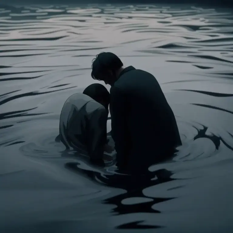 Visual representation of "fade out" - In filmmaking, to gradually change a scene to black or silence