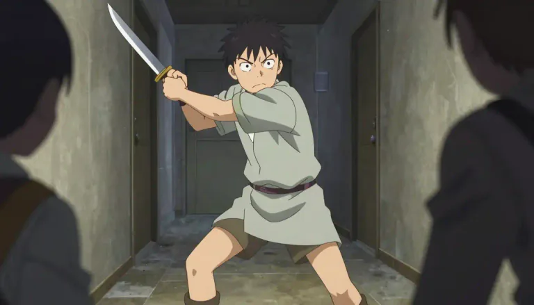 Visual representation of "brandish" - To wave or swing something, especially a weapon, in a threatening or excited manner
