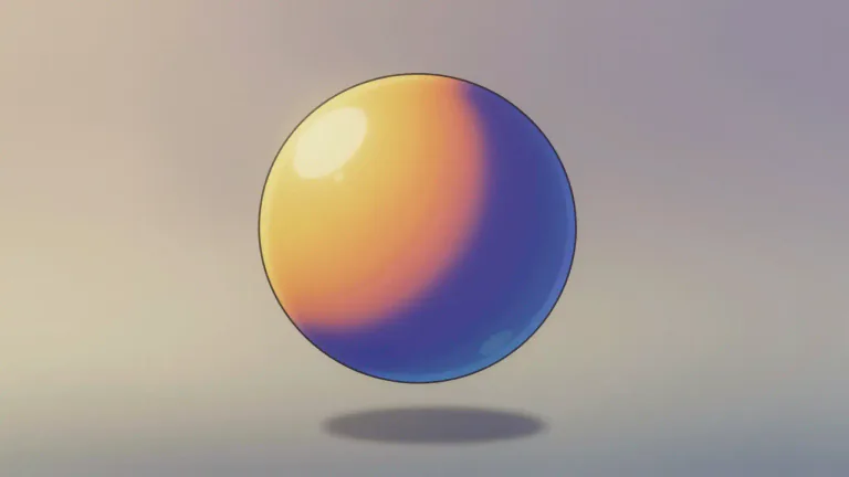 Visual representation of "sphere" - A round, 3D shape that is similar to a ball