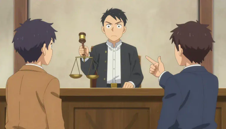 Visual representation of "adjudicator" - A person who makes decisions, often in legal matters, competitions or disagreements