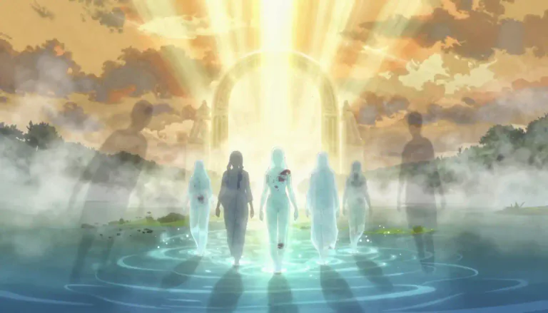 Visual representation of "purgatory" - In some Christian beliefs, it is a place where souls are cleaned of their sins before they go to heaven.
