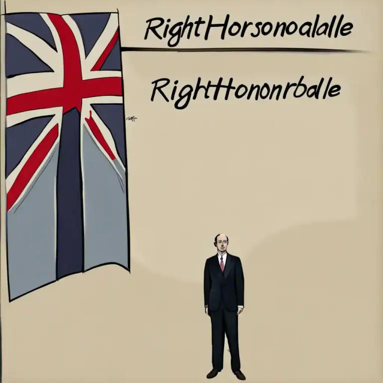 Visual representation of "Right Honourable" - A title of respect used in the United Kingdom for some high-ranking individuals