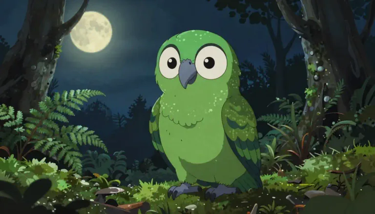 Visual representation of "kakapo" - A large, flightless parrot native to New Zealand, known for being the world's only nocturnal parrot.