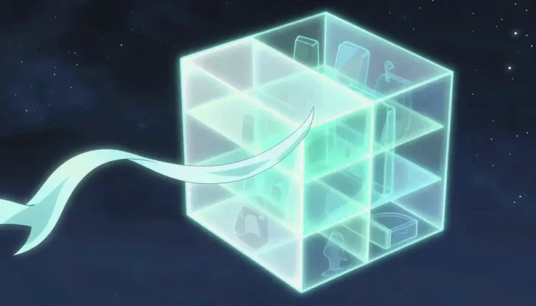 Visual representation of "four-dimensional" - Having four dimensions or aspects.