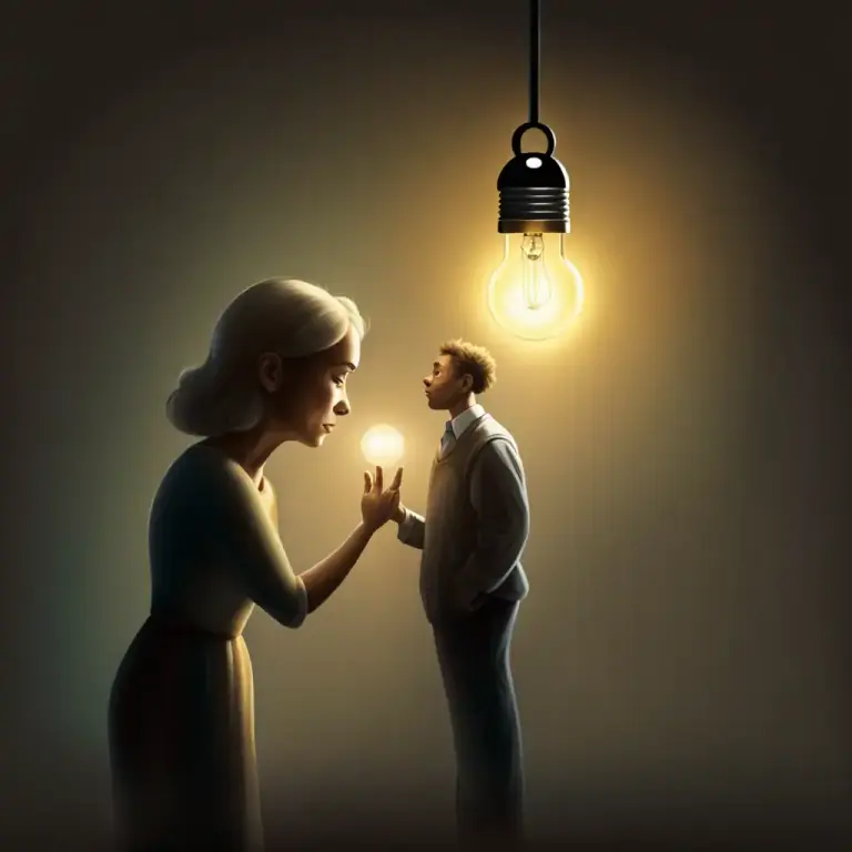Visual representation of "jolly along" - To encourage or gently persuade someone to do something
