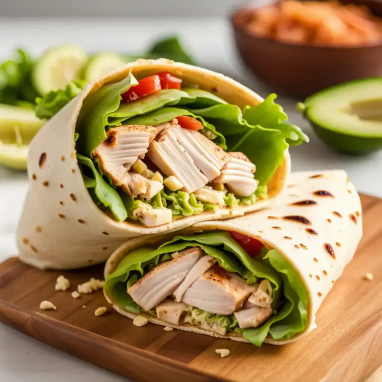 Visual representation of "wrap" - a type of sandwich where ingredients are rolled inside a flatbread