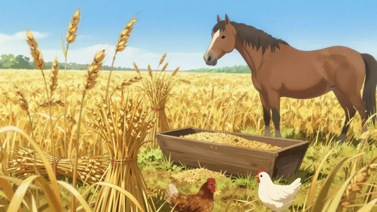 Visual representation of "oat" - Grain that is grown for food and also used to feed animals.