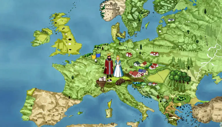 Visual representation of "dukedom" - The territory or jurisdiction of a duke or duchess