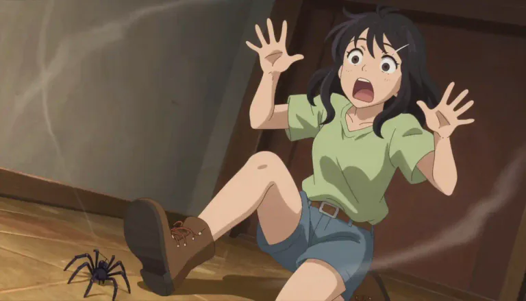 Visual representation of "fright" - A sudden intense feeling of fear