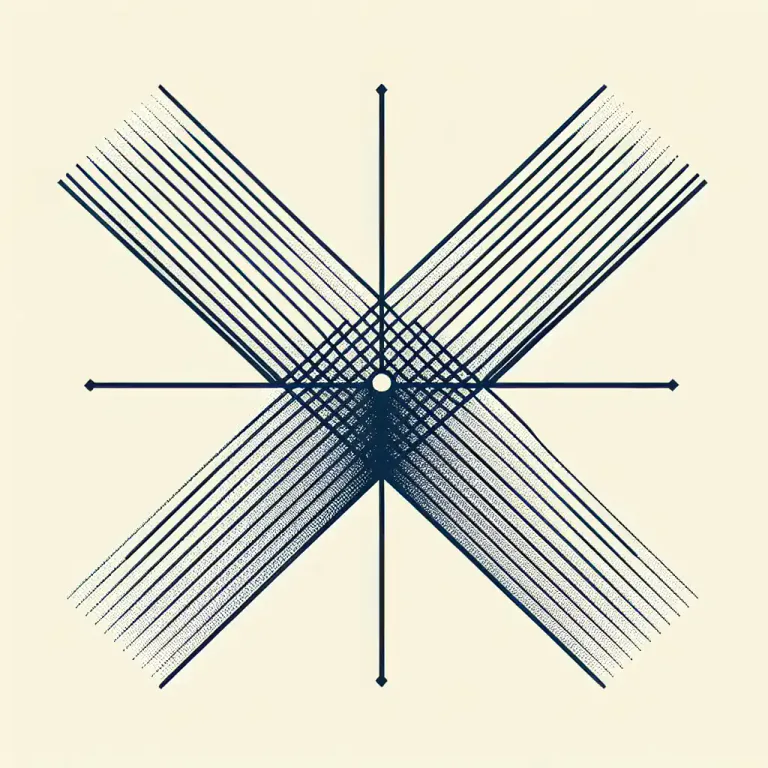 Visual representation of "vertical" - Relating to the vertex.