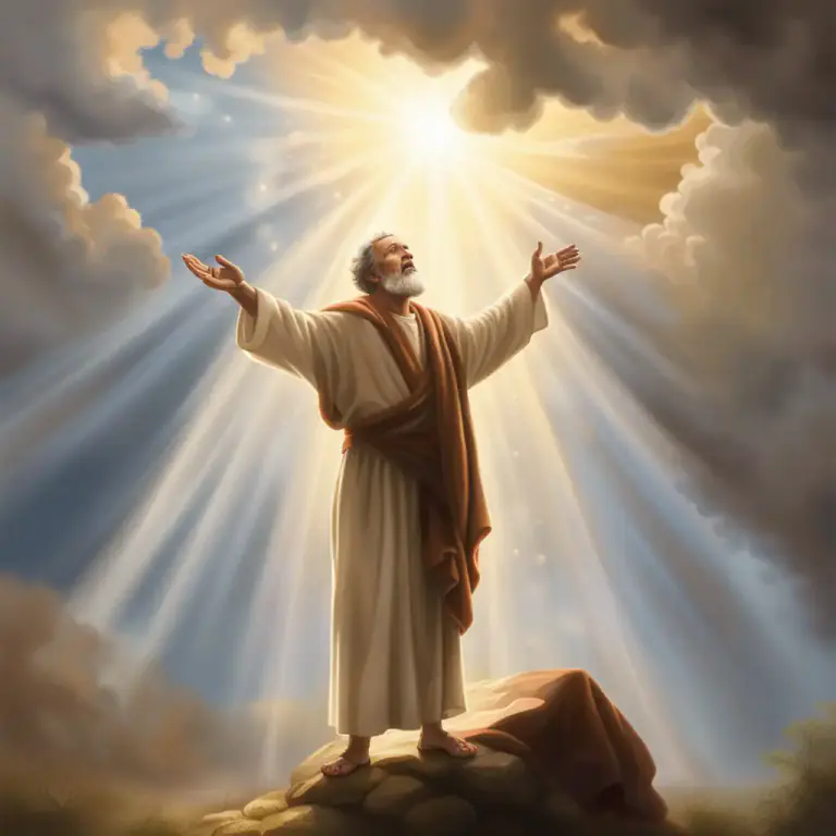 Visual representation of "covenant" - In the Bible, a promise made by God to humanity or to a specific group of people.