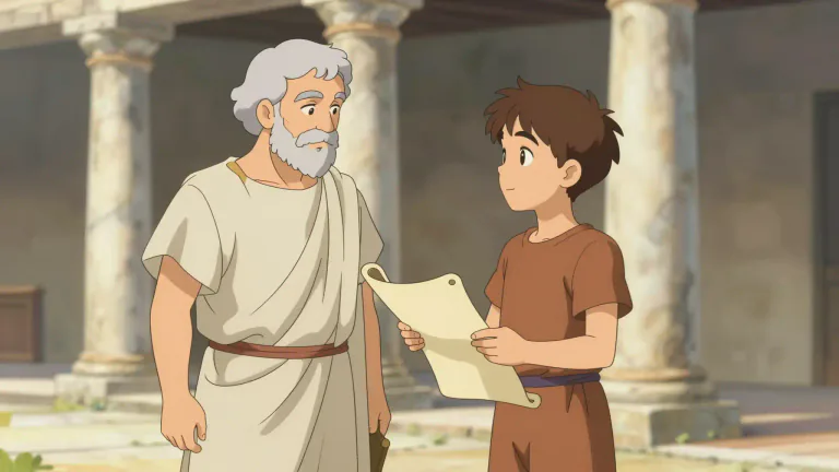 Visual representation of "pederasty" - The sexual relationship between a man and a young boy in ancient Greece, considered as a cultural practice.