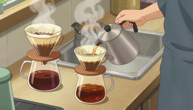 Visual representation of "brew" - to prepare a drink by boiling, soaking, or fermenting