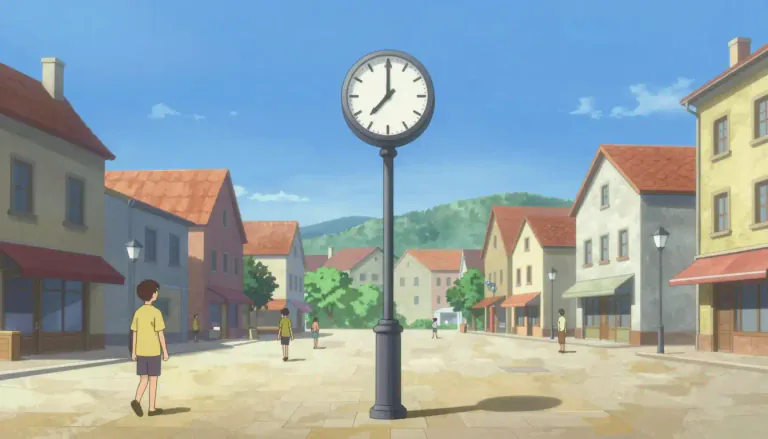 Visual representation of "noon" - The middle of the day, specifically 12 o'clock in the daytime