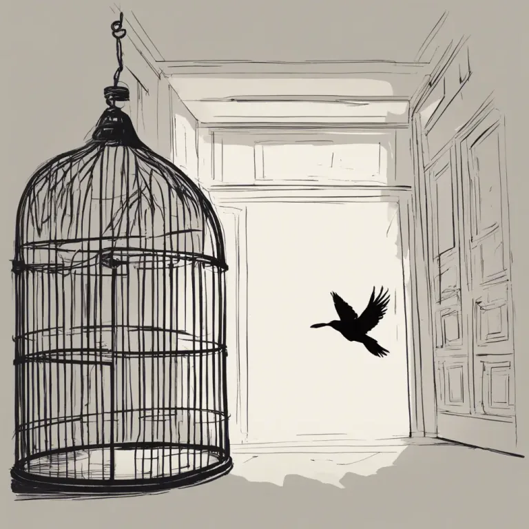 Visual representation of "let somebody/something loose" - To allow or cause somebody or something to be free or unrestricted
