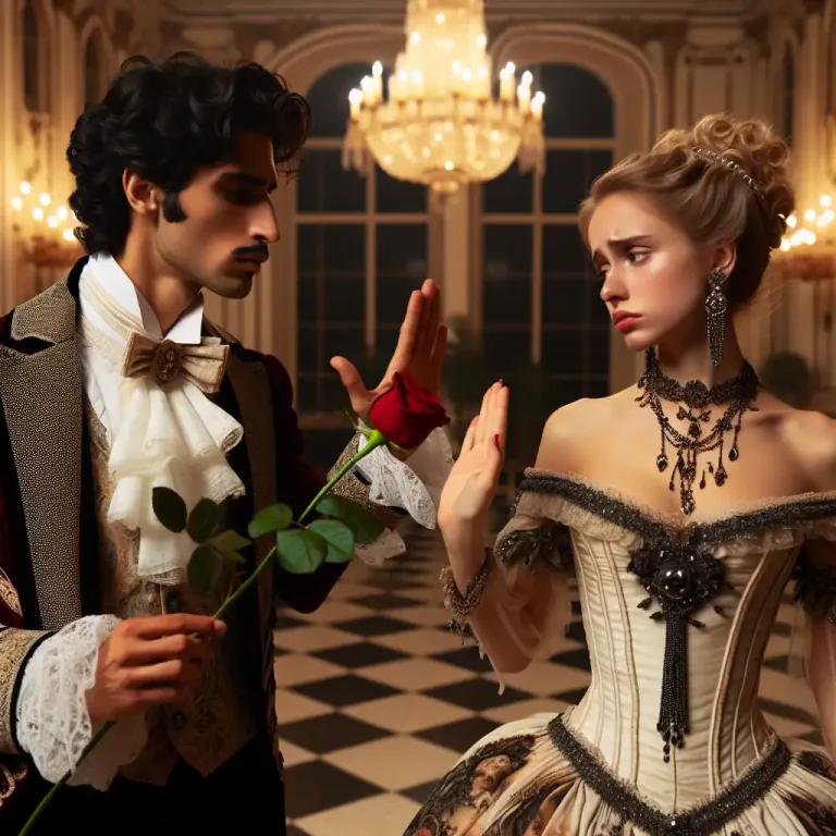 Visual representation of "conquest" - A person whose favor or hand was won by courting or seduction.