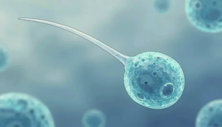 Visual representation of "flagellum" - A whip-like structure that helps certain cells or organisms to move.