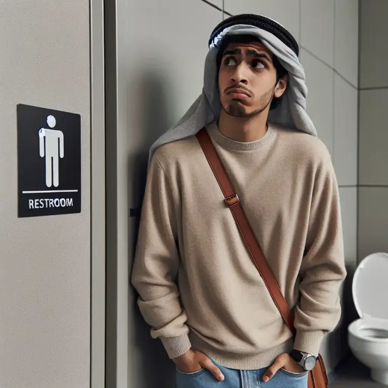 Visual representation of "can" - slang for toilet