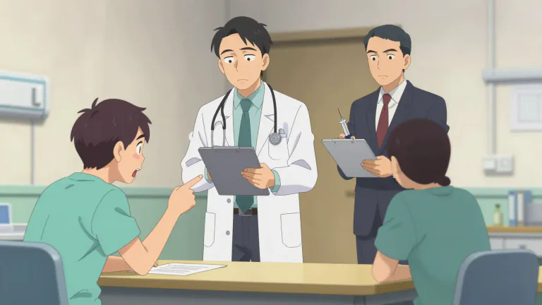 Visual representation of "malpractice" - Wrongdoing or improper behaviour by a professional person like a doctor or lawyer in their job