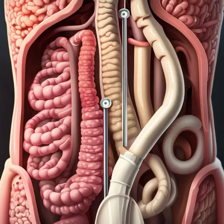 Visual representation of "appendix" - A tube-shaped part attached to the large intestine in human bodies, thought to be useless but can cause appendicitis if it gets inflamed.