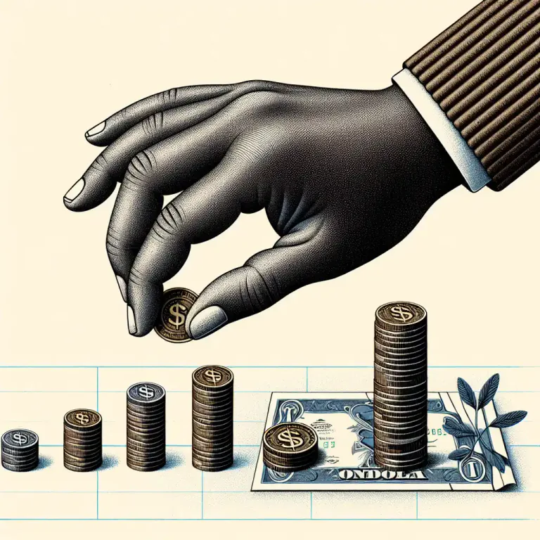 Visual representation of "change" - Coins as opposed to paper currency