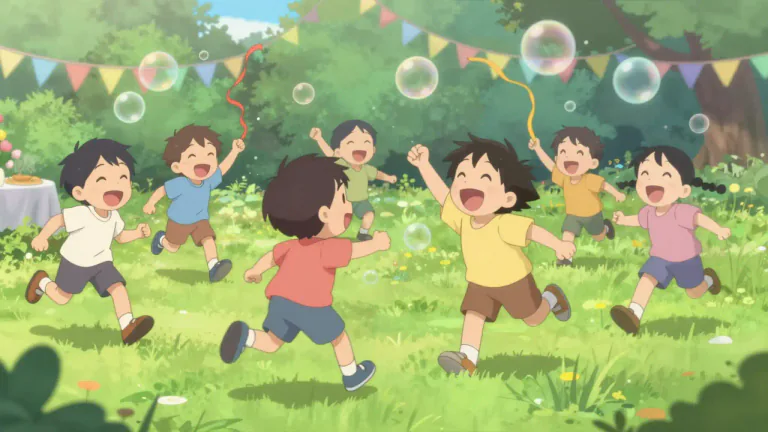 Visual representation of "frolicsome" - Full of cheerful energy and excitement