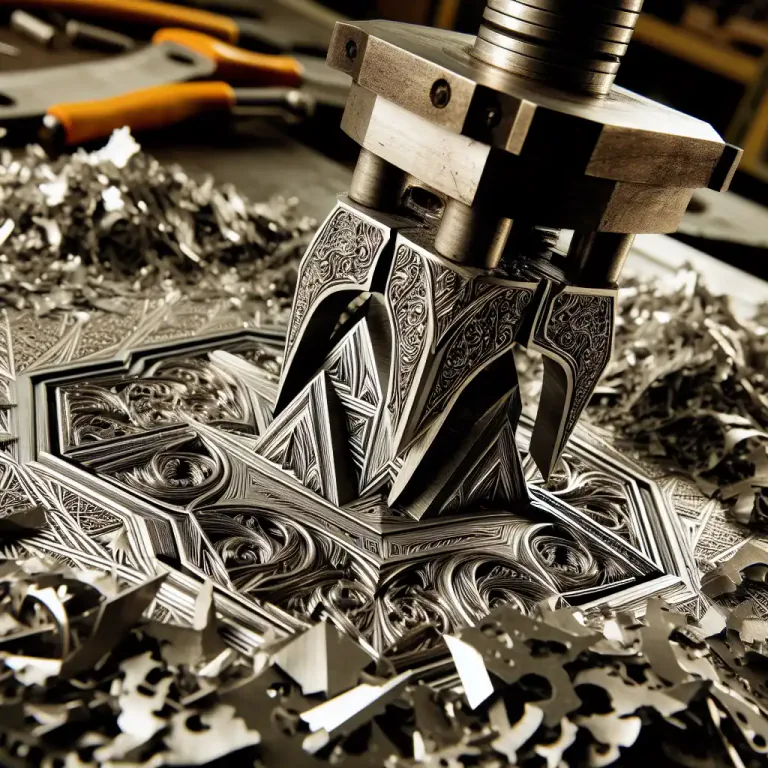 Visual representation of "die" - A tool used for cutting, forming, or shaping materials.