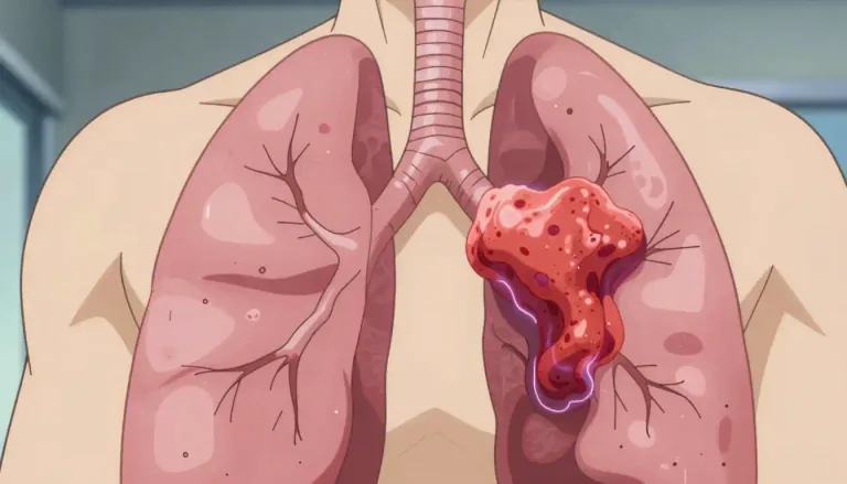 Visual representation of "neoplastic" - Related to a new and abnormal growth of tissue in some part of the body, often resulting in cancer