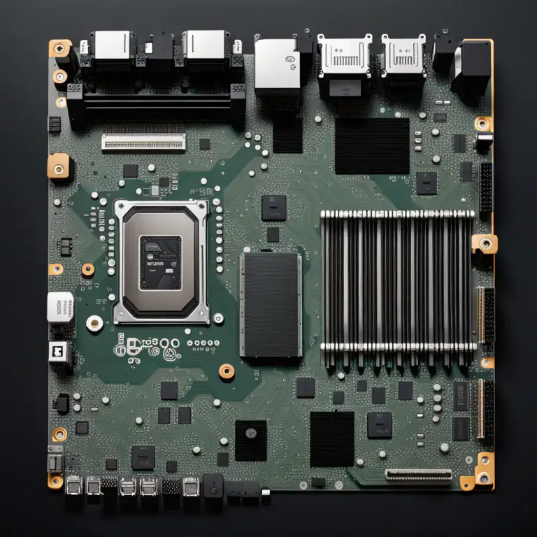 Visual representation of "controller" - An electronic component in a computer system that manages the data flow.