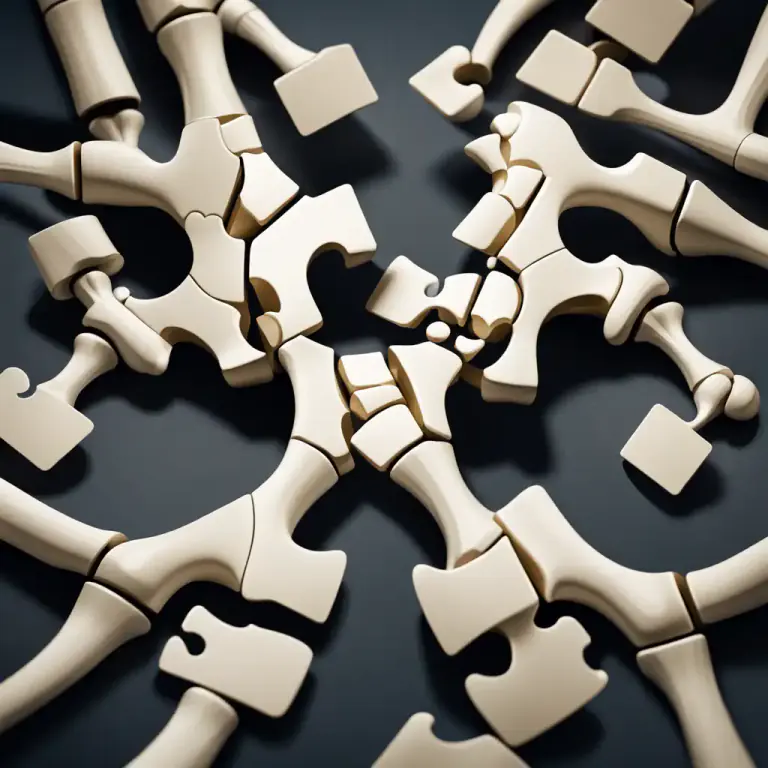 Visual representation of "articulate" - Form a joint or connect by joints.