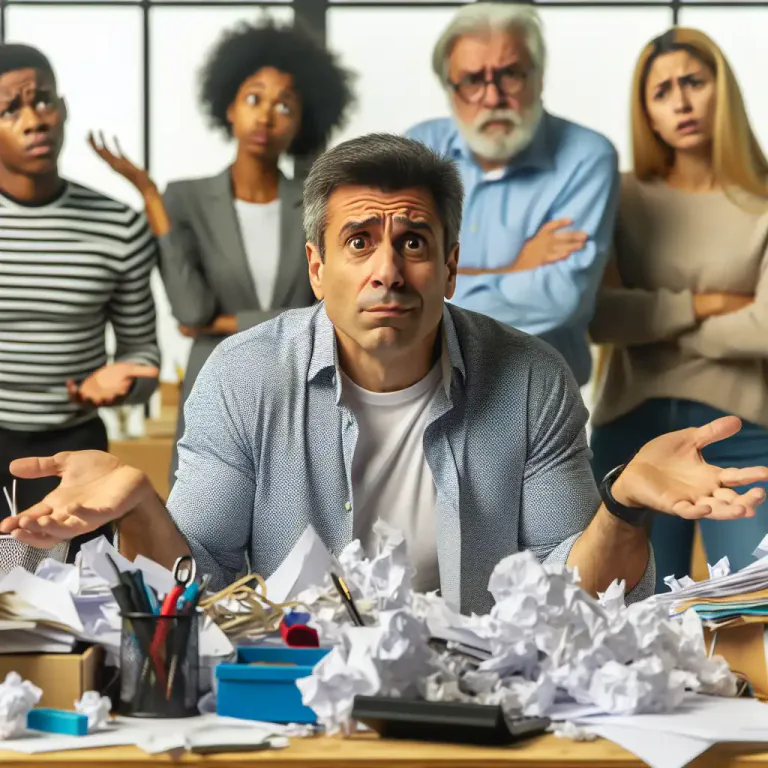 Visual representation of "macaronic" - Relates to something that is badly organized or confused.