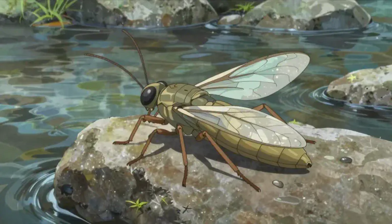 Visual representation of "stonefly" - A stonefly is an aquatic insect belonging to the order Plecoptera, known for its elongated body and wings.