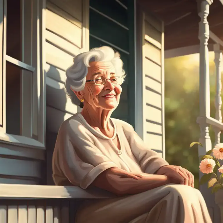 Visual representation of "hen" - A woman, especially an older one