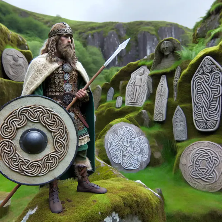 Visual representation of "celt" - A person from ancient times, especially from Britain or Ireland