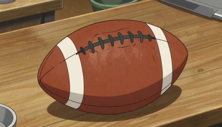 Visual representation of "pigskin" - The skin of a pig, often used to make footballs or soccer balls.