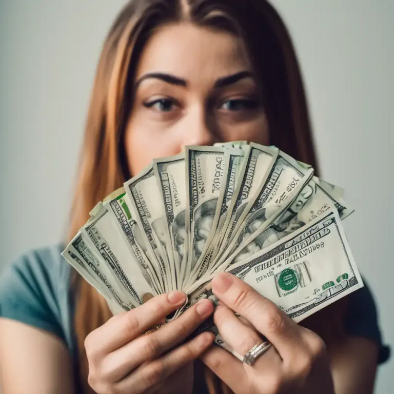 Visual representation of "see the colour of somebody’s money" - To see or be shown that someone has enough money to pay for something.