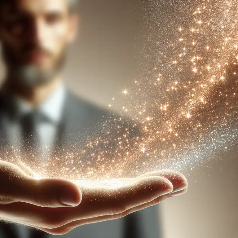 Visual representation of "fineness" - The measurement of particulates in a substance, like powders or textile fibers.