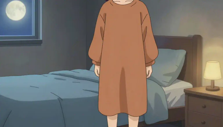 Visual representation of "nightshirt" - A long, loose shirt that is worn in bed