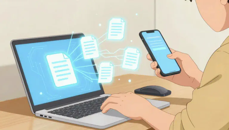 Visual representation of "electronically" - In a way that involves the use of electronics or devices like computer, mobile phone etc.
