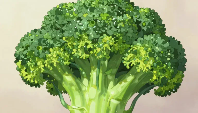 Visual representation of "broccoli" - A vegetable with green flower buds