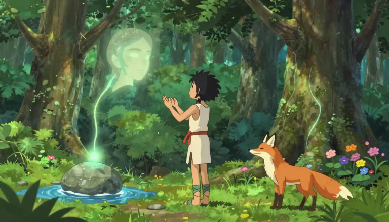 Visual representation of "animist" - A person who believes that all objects, places, and creatures have distinct spiritual qualities