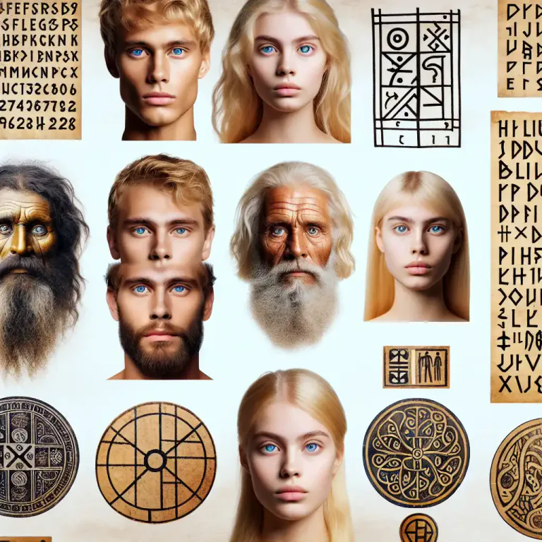 Visual representation of "aryan" - In Nazi doctrine, a so-called 'pure' or 'master' race, typically characterized by features stereotyped as Caucasian.