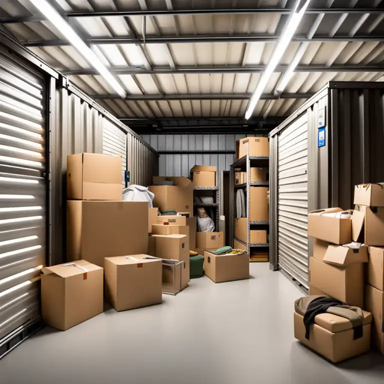 Visual representation of "storage" - The action or process of preserving someone's belongings
