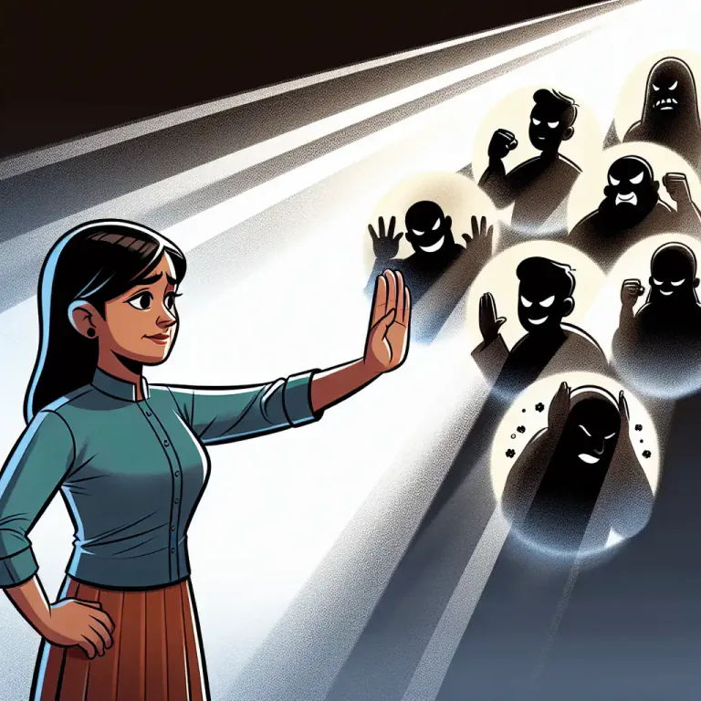 Visual representation of "renounce" - To state publicly that you reject a belief or way of behaving