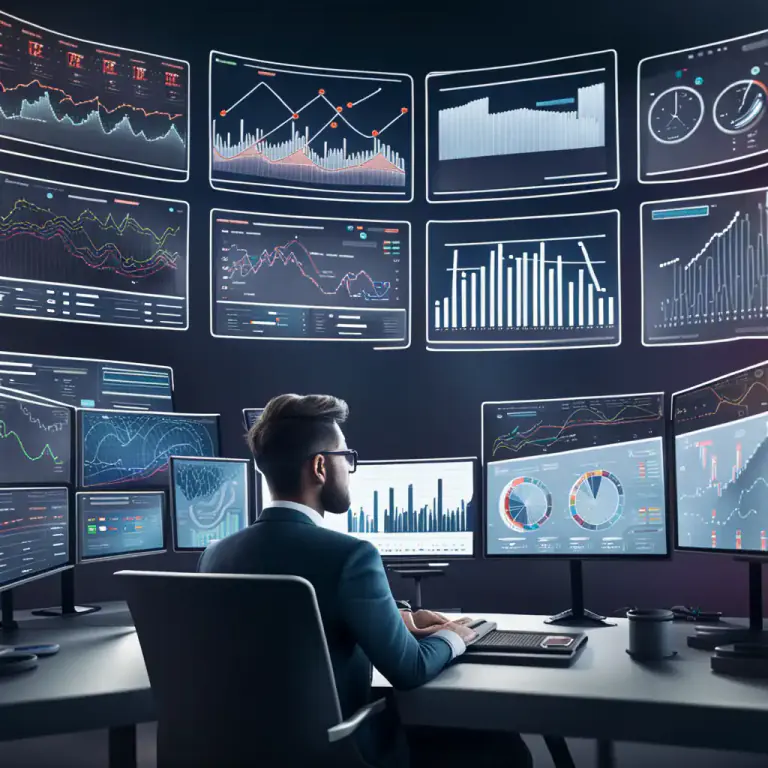 Visual representation of "predictive" - Using data analysis to make predictions about unknown future events.
