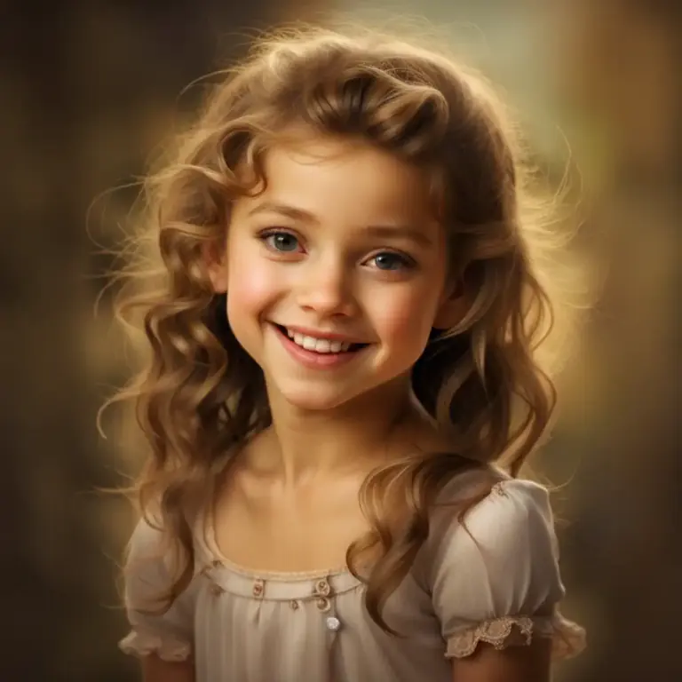 Visual representation of "poppet" - A kind and sweetly innocent girl or woman.