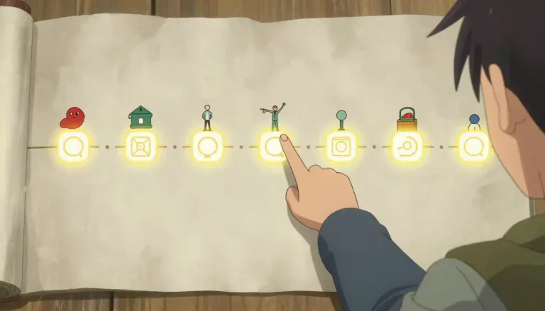 Visual representation of "timeline" - A visual representation of a series of events, listed in the order they happened
