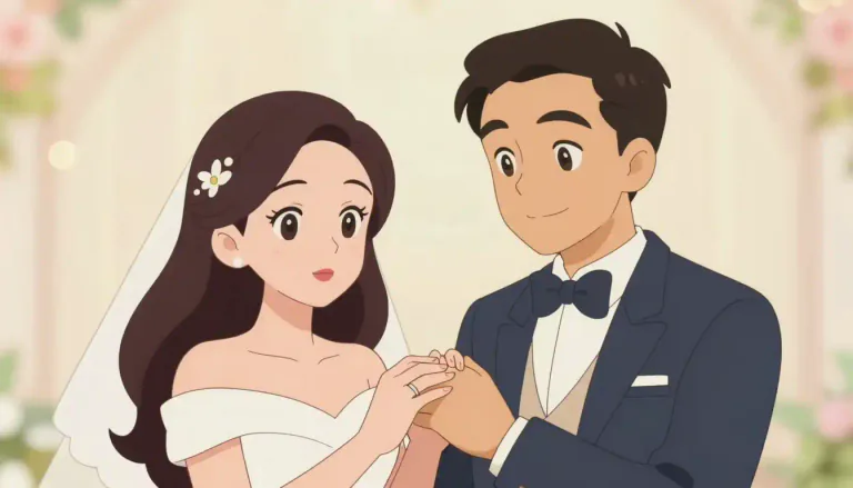 Visual representation of "husband" - A man married to a woman or a man