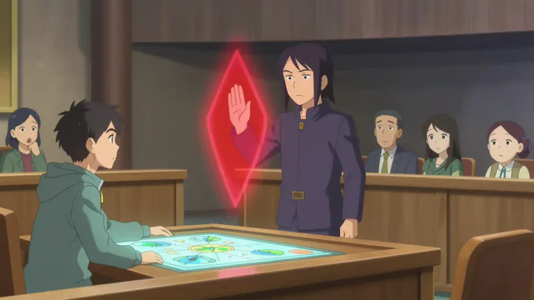 Visual representation of "objection" - A reason or argument presented against something.