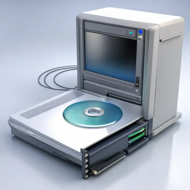 Visual representation of "disc" - A small amount of information stored on a computer